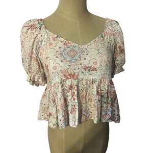 O’Neil summer spring crop top size small